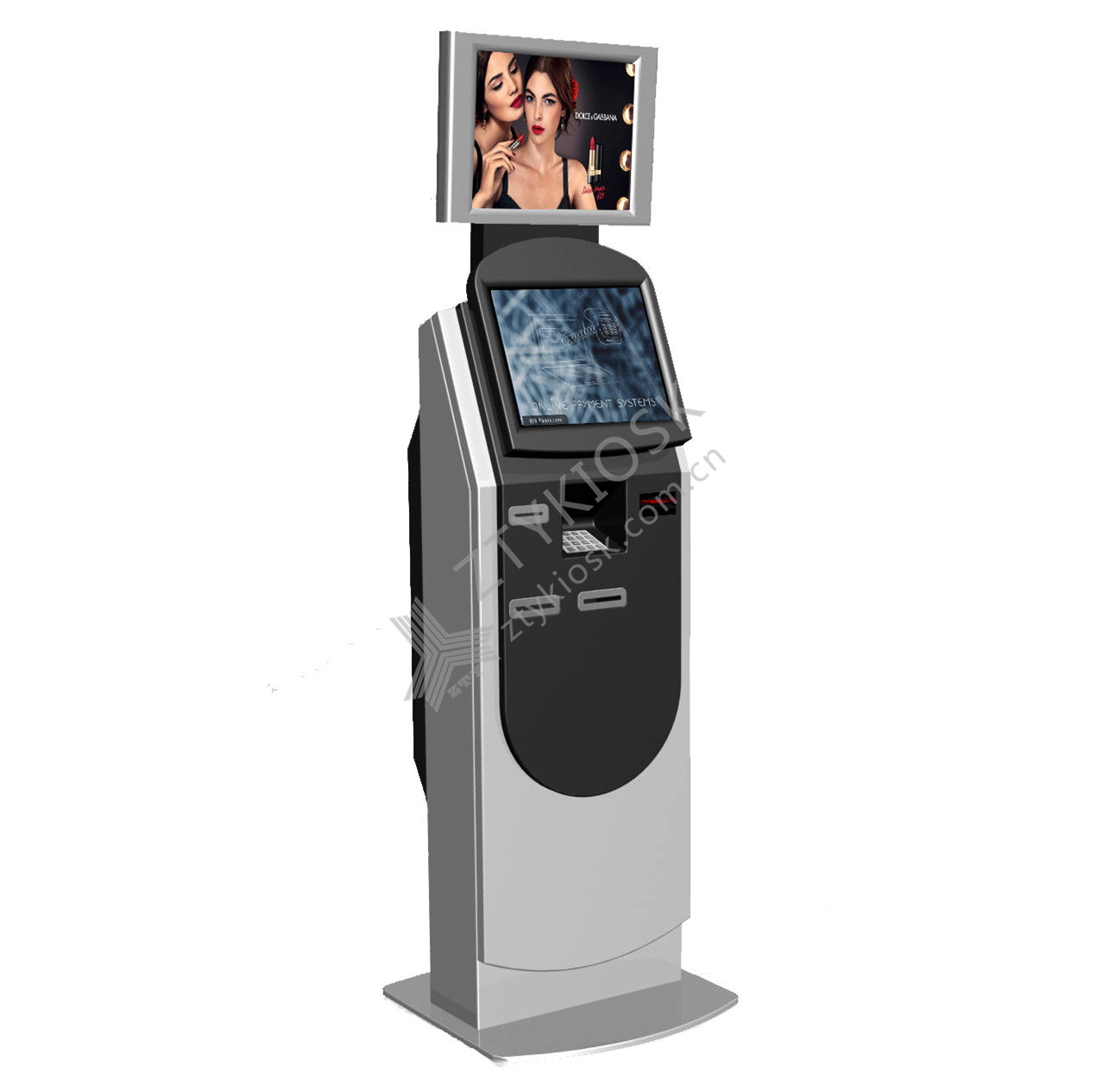 Dual-screen Cash Payment Kiosk