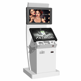Dual-Screen Cash Deposit/Withdrawl Kiosk