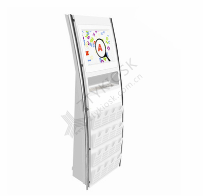Info Kiosk with Brochure Shelf
