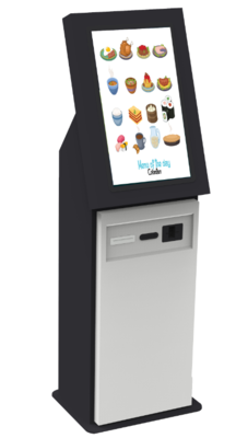 Floor-Standing Cashless Food Ordering Kiosk